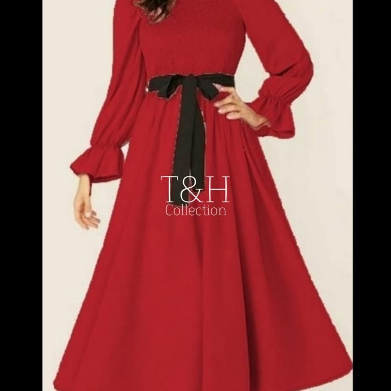 Elastic Belt Frock